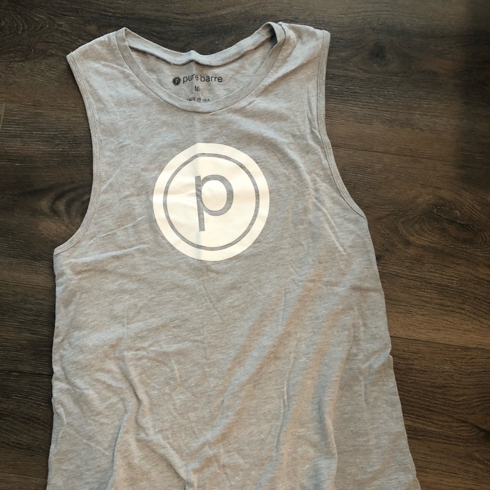 Pure Barre Circle P Tank - Grey